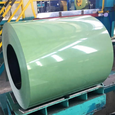 PPGI Цветная покрытая стальная катушка Z40 Z80 Z100 с средней твердостью материала и шириной 600-1250 мм
